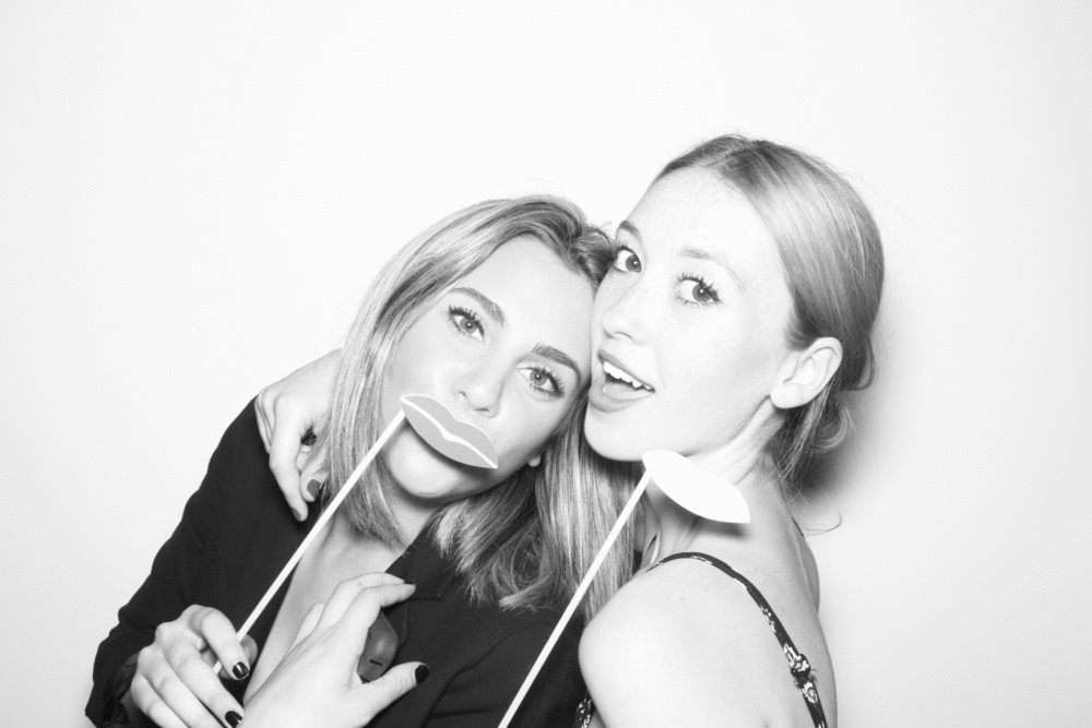 iCanvas photo booth with a vibrant backdrop and animated GIF feature